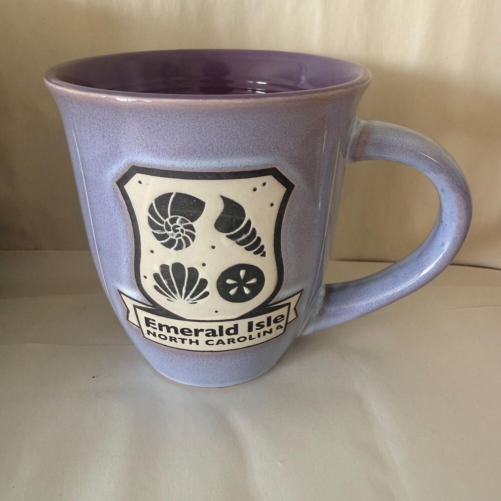 Emerald Isle NC  Purple Mug
